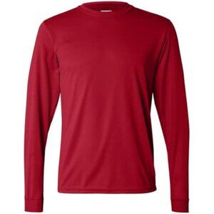 ASI Wicking Long Sleeve T-shirt - 788 - Red